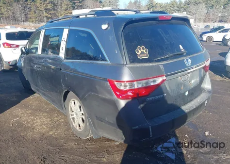 2011 Honda Odyssey Ex-L из США, поврежденный, VIN 5FNRL5H69BB065972